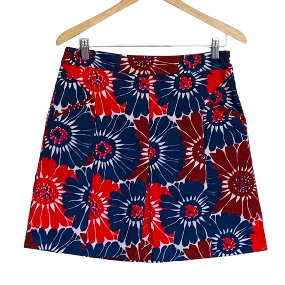 Boden Floral Mini Skirt Sz 8 - Picture 1 of 9